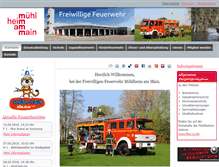 Tablet Screenshot of feuerwehr-muehlheim.de